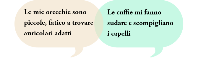 Le mie orecchie sono piccole, fatico a trovare auricolari adatti | Le cuffie mi fanno sudare e scompigliano i capelli