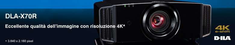 DLA-X7 Eccellente qualità dell’immagine con risoluzione 4K*  *3.840x2.160 pixel