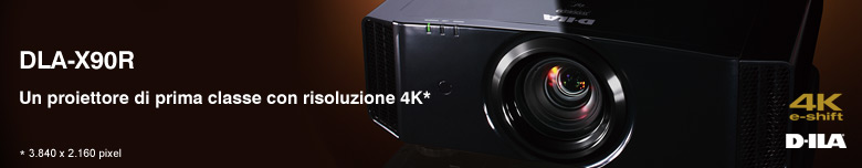DLA-X90R Un proiettore di prima classe con risoluzione 4K* *3.840x2.160 pixel