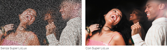 Senza Super LoLux>Con Super LoLux
