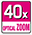 Zoom ottico 40x con OBIETTIVO HD KONICA MINOLTA per un ingrandimento eccellente, persino a grande distanza