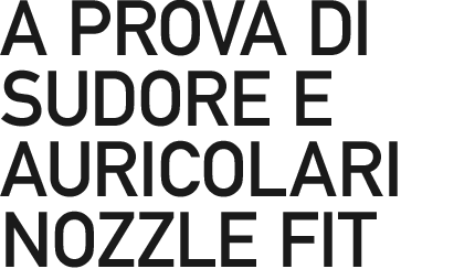 NOZZLE FIT EARPIECE AND SWEAT PROOF