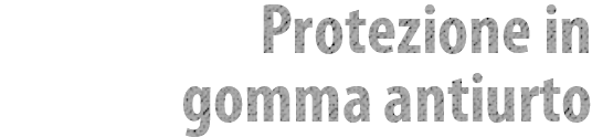 Protezione in gomma antiurto